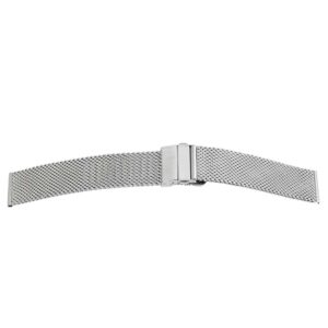 Milanaise Uhrenarmband mit Schiebeverschluss – Stahl *