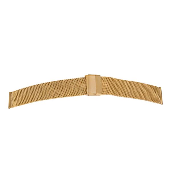 Milanaise Uhrenarmband mit Schiebeverschluss – Goldfarbig