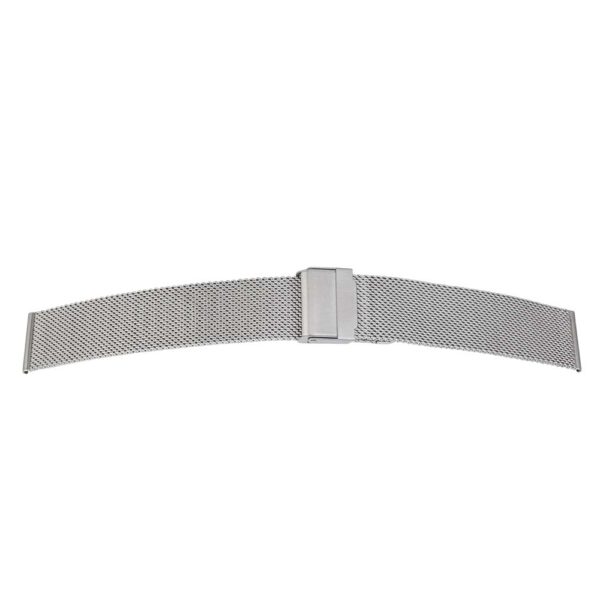 Milanaise Uhrenarmband mit Faltschliesse - Stahl