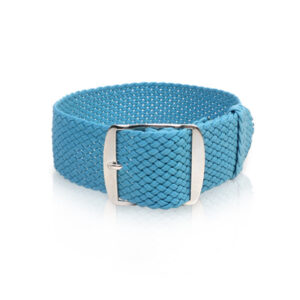 Perlon Uhrband Hellblau