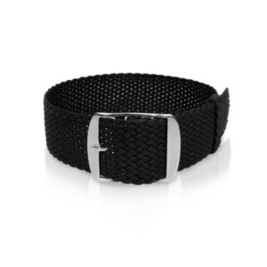 Perlon Uhrband Schwarz