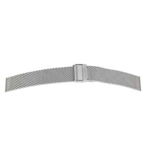 Milanaise Uhrenarmband mit Schiebeverschluss - Stahl