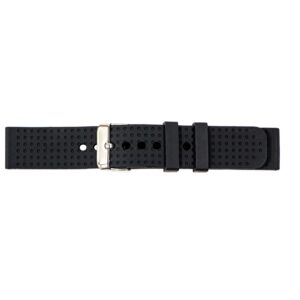 Silikonarmband Schwarz mit Textur