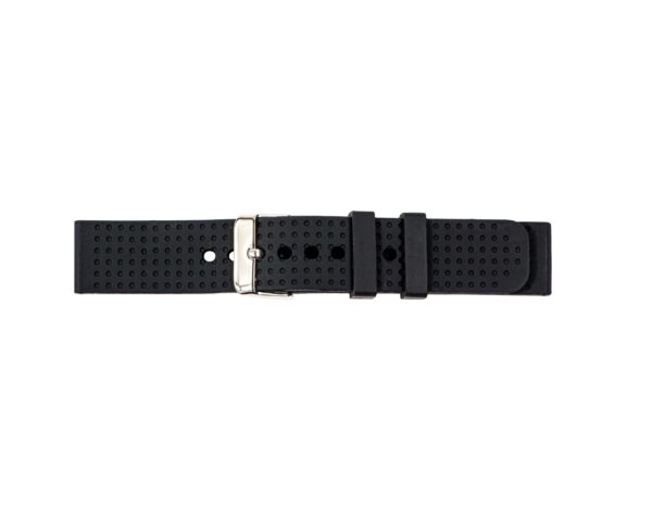 Silikonarmband Schwarz mit Textur