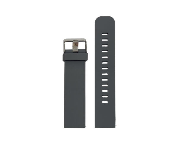 Silikon Uhrenarmband Grau Glatt