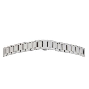 Solid Metalluhrband Matt ` Schwarz `