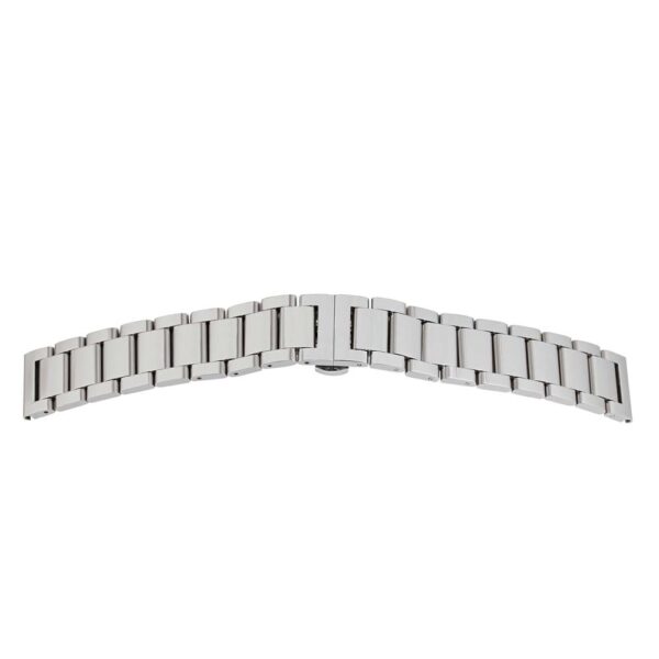 Solid Metalluhrband Matt ` Schwarz `