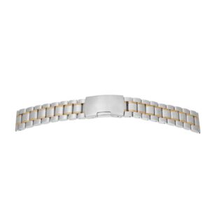 Metalluhrband bicolor `Edelstahl`