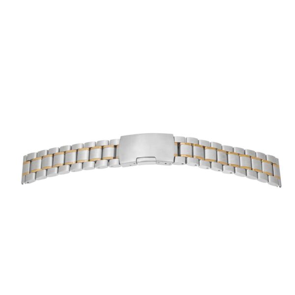 Metalluhrband bicolor `Edelstahl`