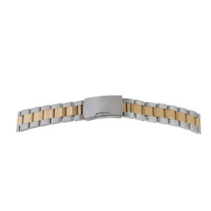 Metalluhrband bicolor `Edelstahl`