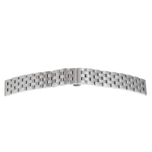 Solid Metalluhrband Matt` Schwarz`