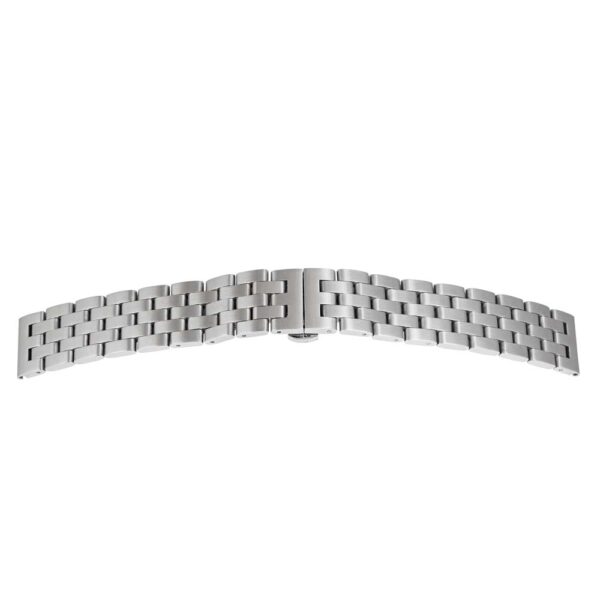 Solid Metalluhrband Matt` Schwarz`
