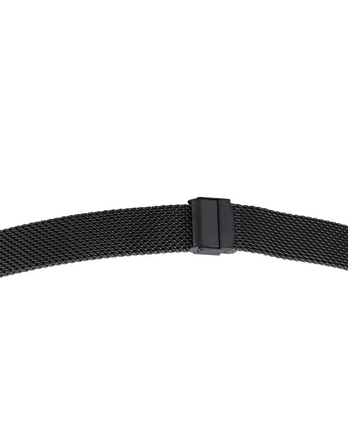 Milanaise Uhrenarmband mit Schiebeverschluss – Schwarz