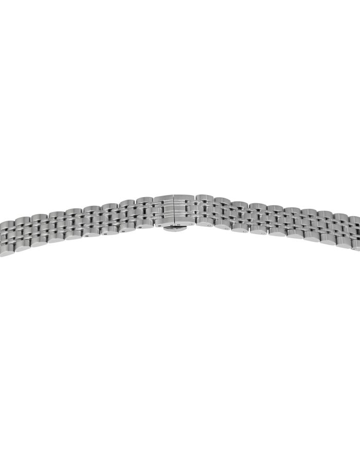 Solid Metalluhrband Glatt` Edelstahl`