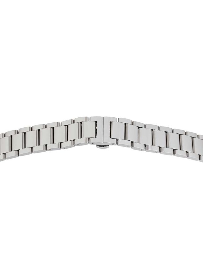 Solid Metalluhrband Matt ` Schwarz `